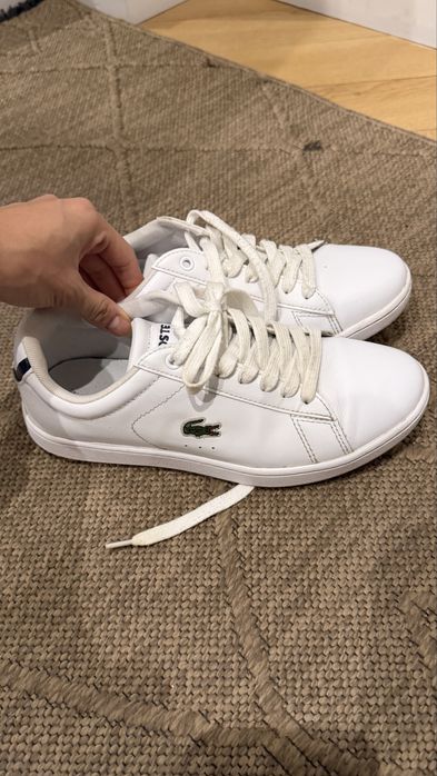 Кожаные кеды Lacoste