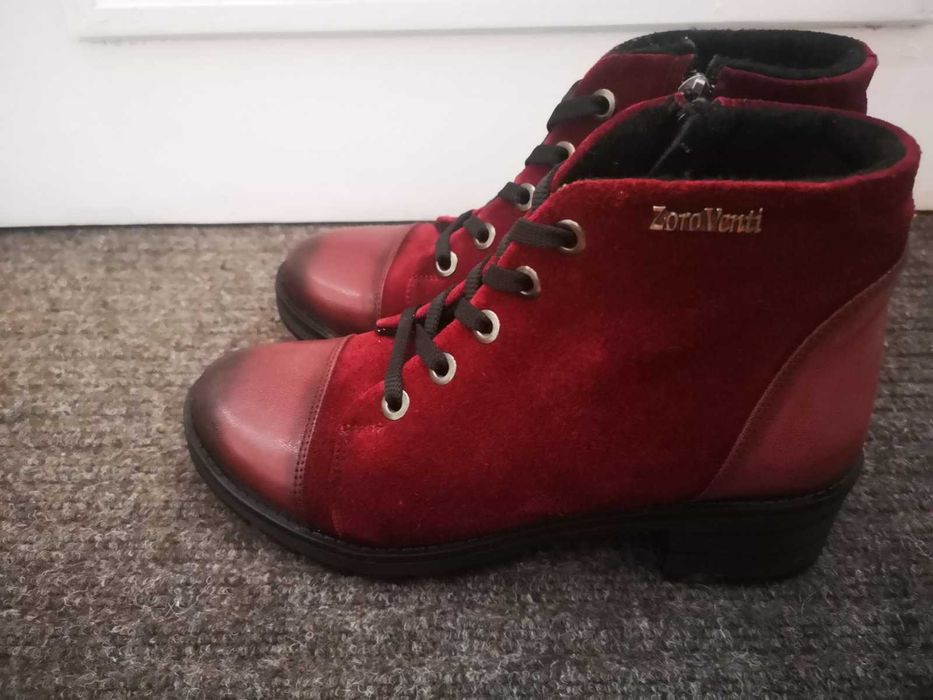 Зимни, италиански боти 36-ти номер от естествена кожа като нови