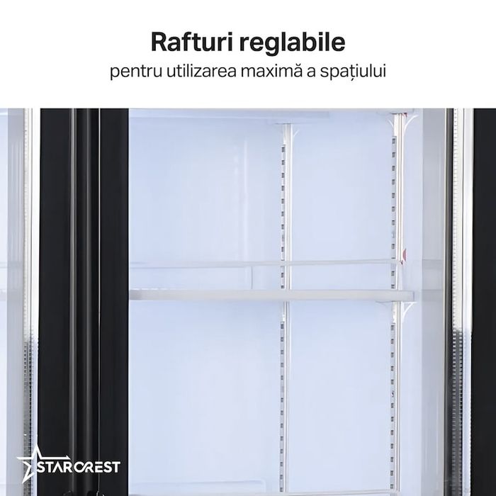 Професионална хладилна витрина с 2 врати, 590 л,STARCREST SPS-2D590DC