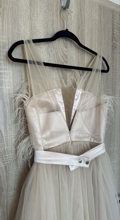 Дамска рокля с пера - JUNONA