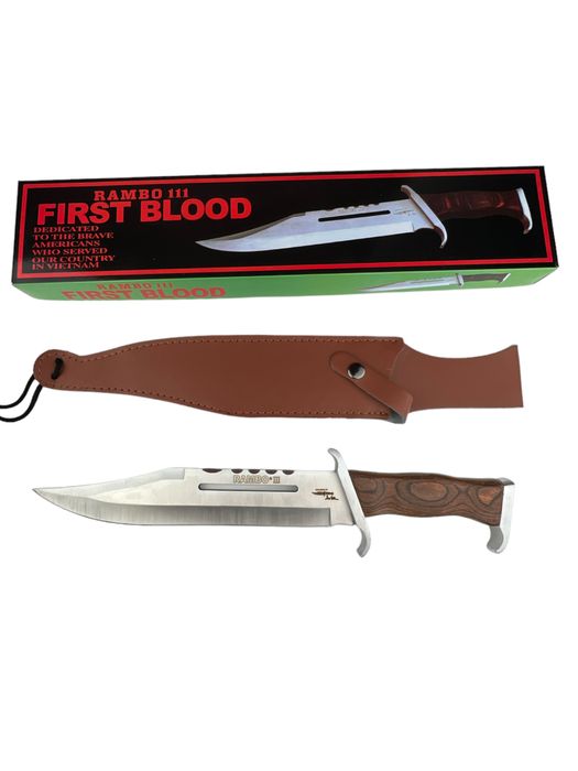 ловен нож тактически огромен лазерно заточен  RAMBO III за оцеляване