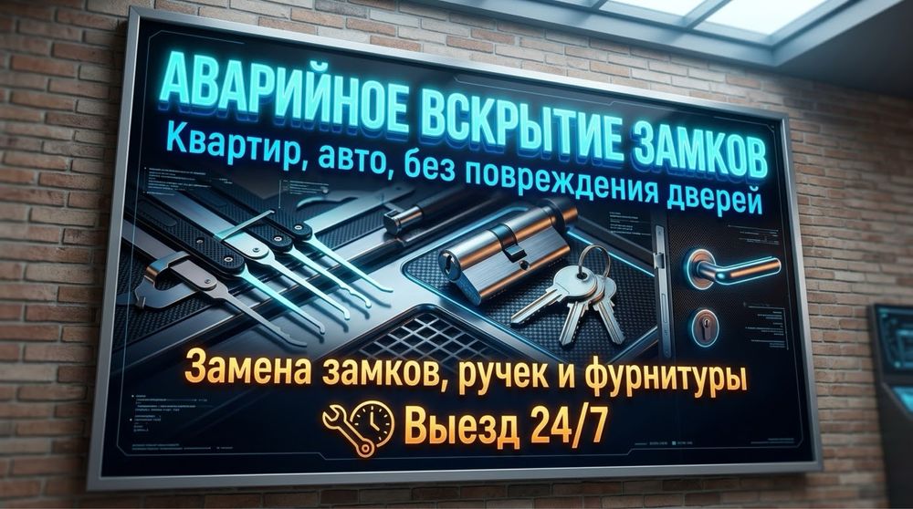 Аварийное вскрытие замков!!!