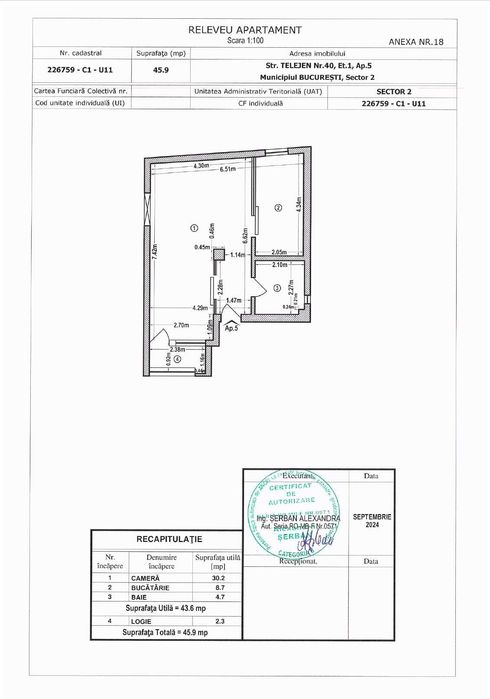 Bucuresti/ schimb Mamaia in rate apartament 2 camere in bloc butique