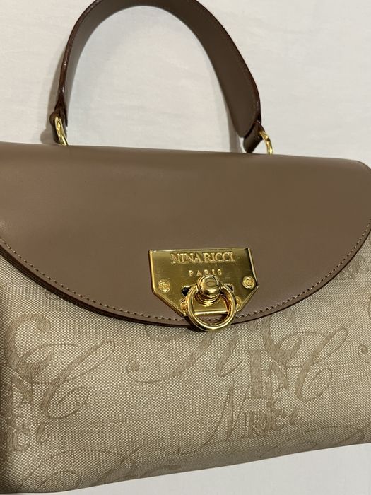 Nina Ricci Geanta de Mana Piele Naturala Made in Italy