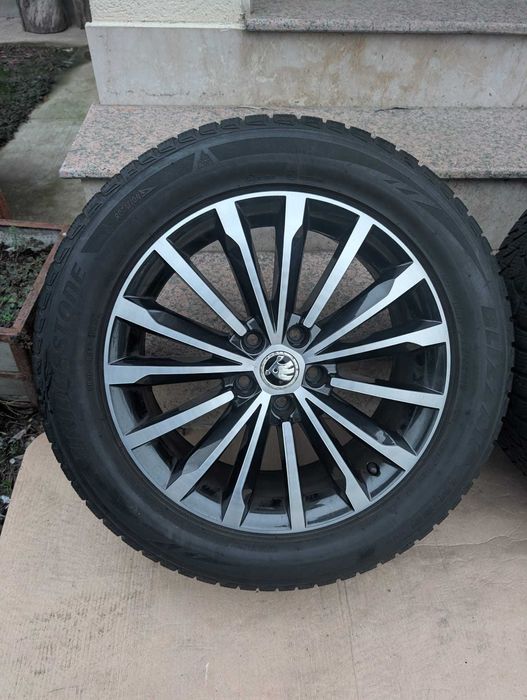 Jante roti iarna ORIGINALE Skoda Kodiaq 5x112 Trinity 235 55 R18