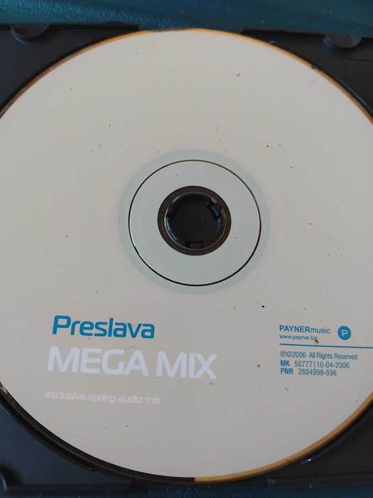 Преслава  ‎– Mega Mix - оригинален диск ПОП-ФОЛК / ЧАЛГА музика