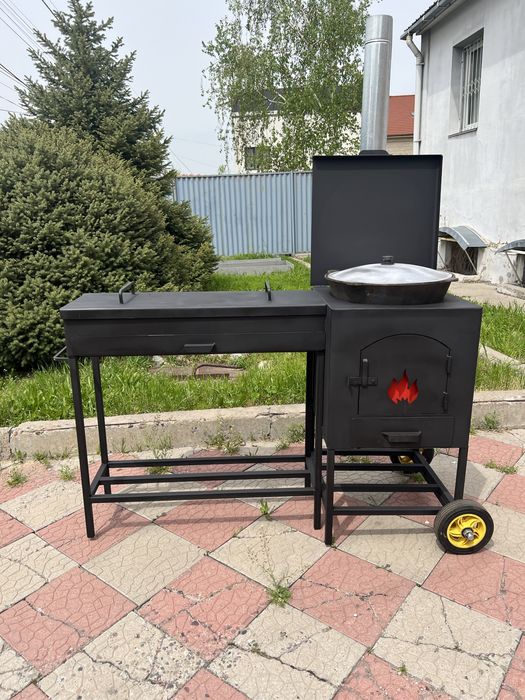 Мангал и печь для казана
