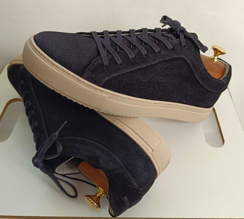 Pantofi sport casual 42 premium Strellson NOI piele naturala moale