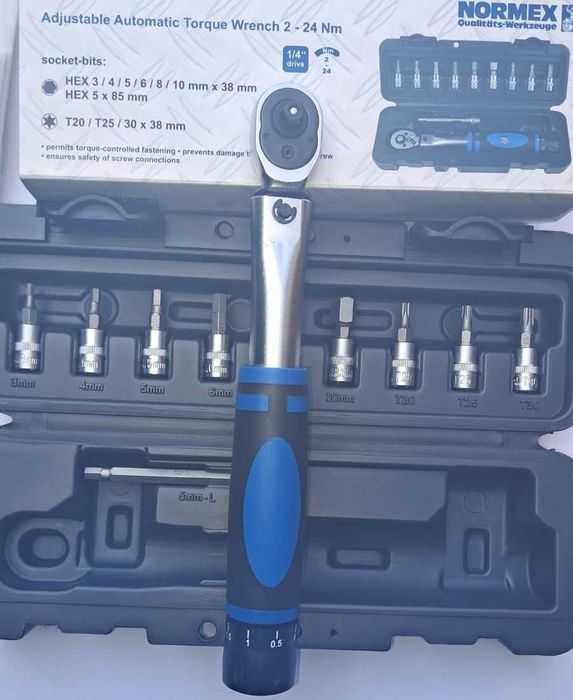 Cheie dinamometrica 2-24Nm 1/4" absolut noua ideala suruburi biciclete