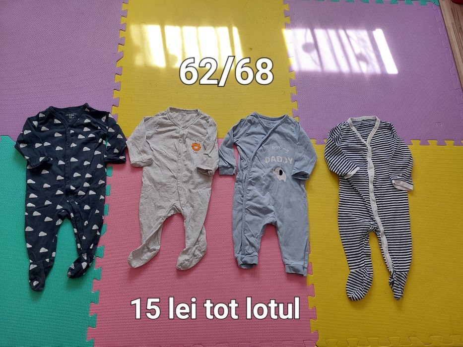Loturi  haine băieți mărimea 62/68,  74 și 80