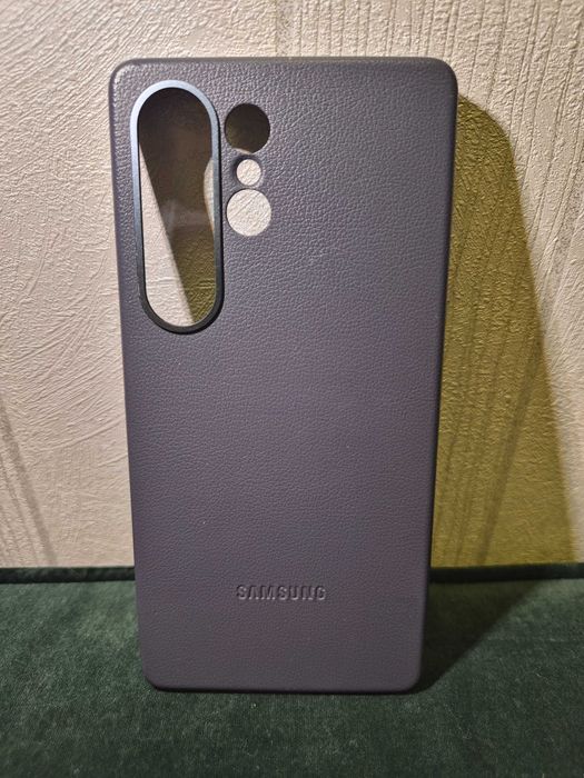 Husa de protectie Kindsuit Leather Case pentru Galaxy S25 Ultra, Gri