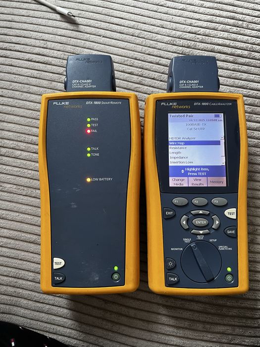 Fluke Networks DTX-1800 CableAnalyzer si SmartRemote