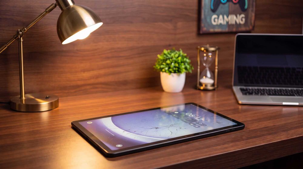 Tableta Samsung Galaxy Tab A9+ 5G – ecran spart, funcționează perfect, 8GB RAM, 128GB, 11", SIM