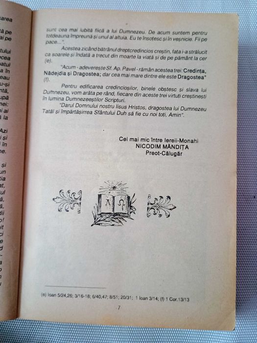 Nicodim Mandita-Credinta in Domnul Dumnezeu si puterea ei minunata