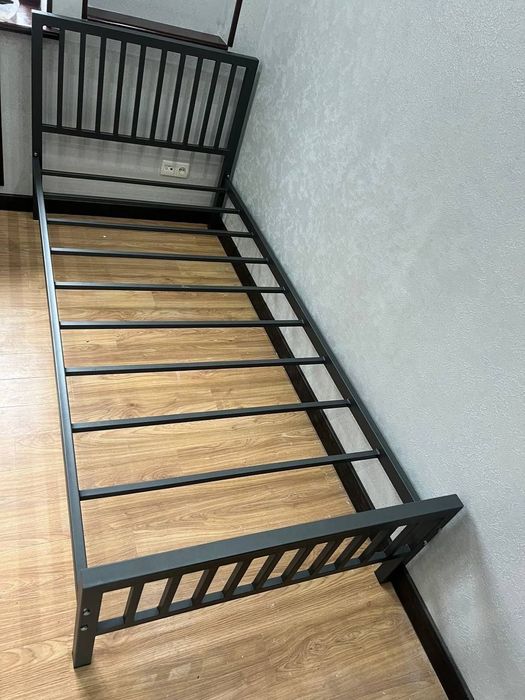 Односпальная кровать Loft krovat темир крават metal kalavat Лофт