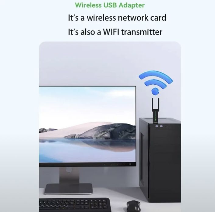 Wireless WiFi signal receiving transmitter driver free 1300Mbps