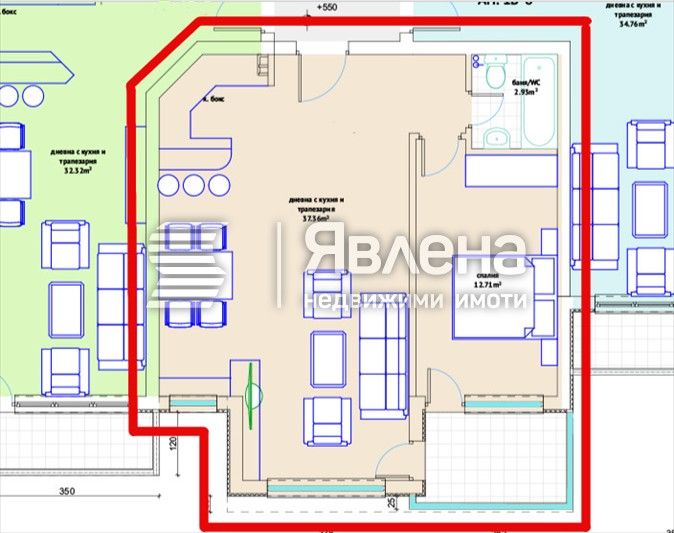 Продава се Двустаен апартамент в Варна, Виница - 74 кв.м за 1646 €/кв.м - Снимка #6
