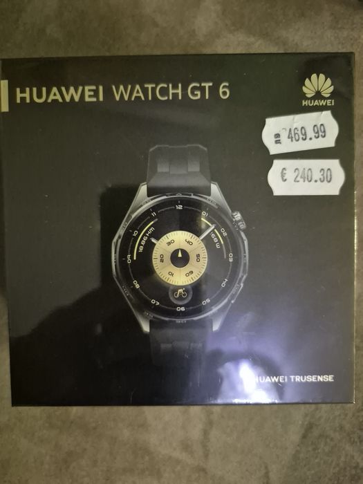 Чисто нов часовник Huawei WATCH GT 6+слушалки HUAWEI freeBuds SE 3
