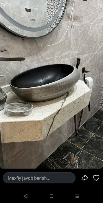 Санузел из искусственного камня