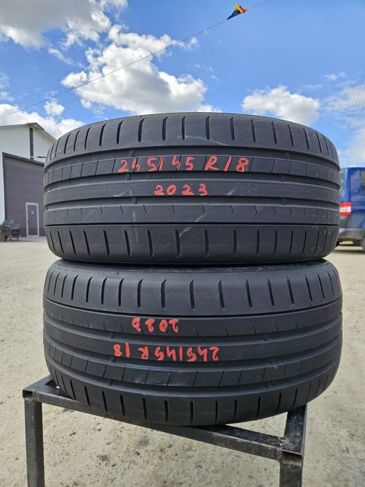 Vând 2 anvelope vară 245/45/18 245/45r18 Kumho