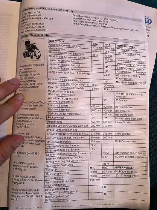 Vand Carucior cu rotile electric Quickie Tango 6km h