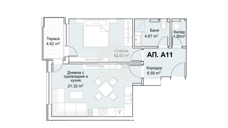 Продава се Двустаен апартамент в София, Хладилника - 72 кв.м за 2274 €/кв.м - Снимка #7