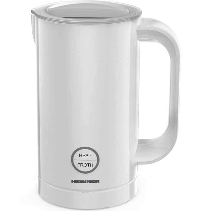 Aparat pentru spumat laptele Heinner HMFR-450WH, 450w, capacitate spumare 100ml, 4 functii, capacitate incalzire 200ml, led, inel spumare magnetic etc