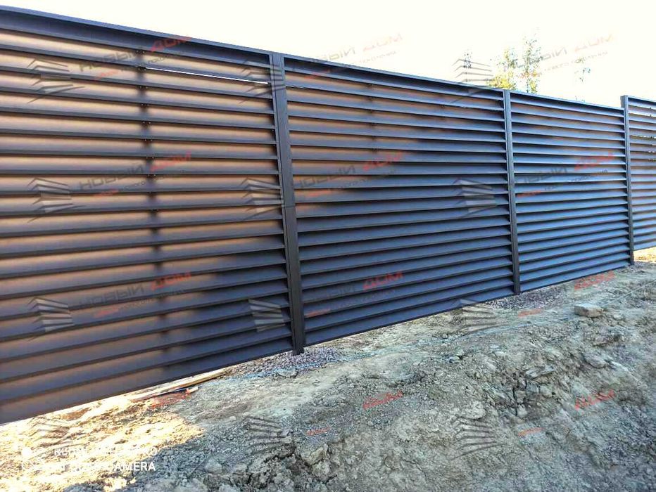 Забор жалюзи еврожалюзи