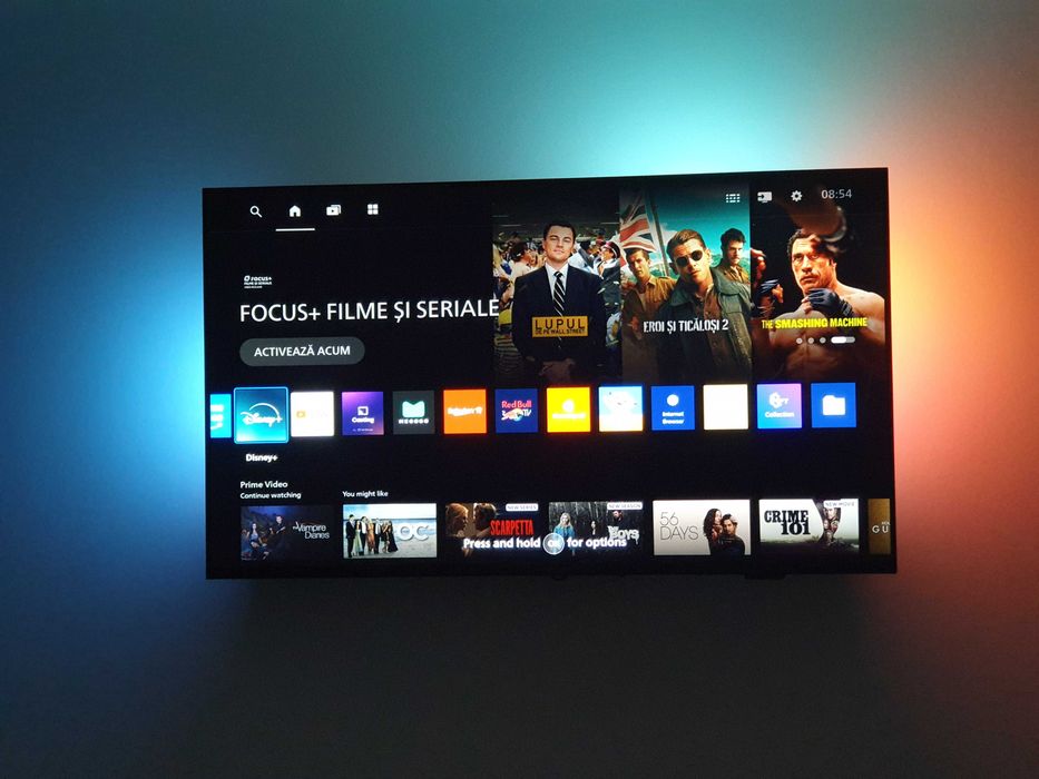 Televizor Philips AMBILIGHT tv LED 43PUS80009 108 cm Smart TV 4K Ultra HD Clasa E (Model 2024)