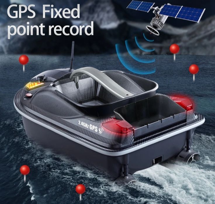 ЛОДКА ЗА ЗАХРАНКА HJ817 GPS, Li-Ion батерия, гласово дистанцонно