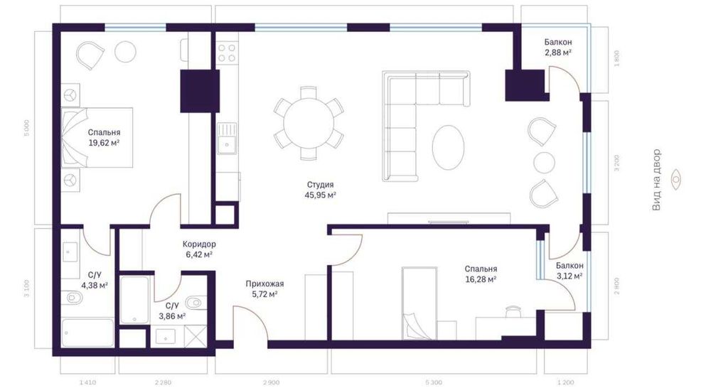"СРОЧНАЯ ЦЕНА MODERA TOWERS  102,64м2  ШРуставели. Россия Гостиница‼️
