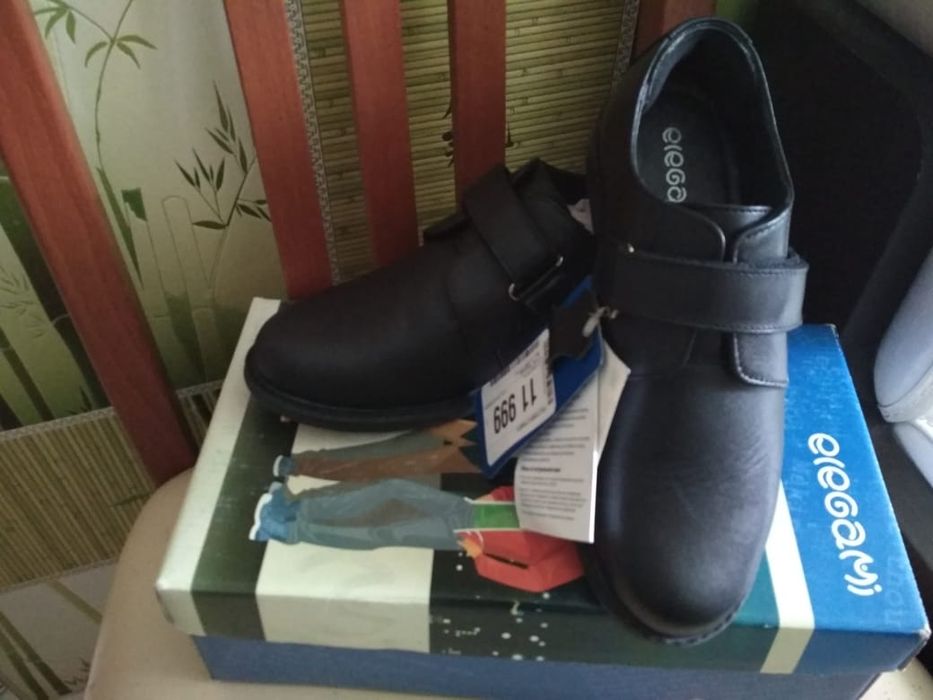 Туфли кожаные для школы