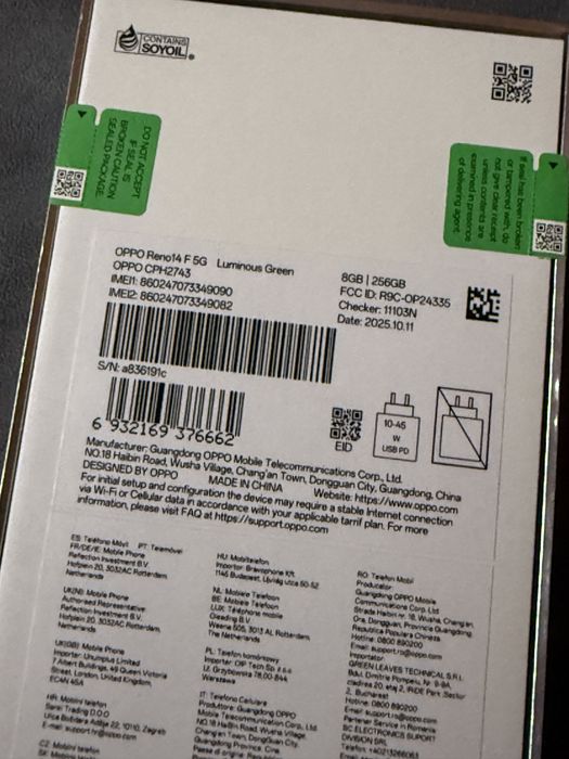 OPPO Reno 14F 5g Nou Sigilat Factura