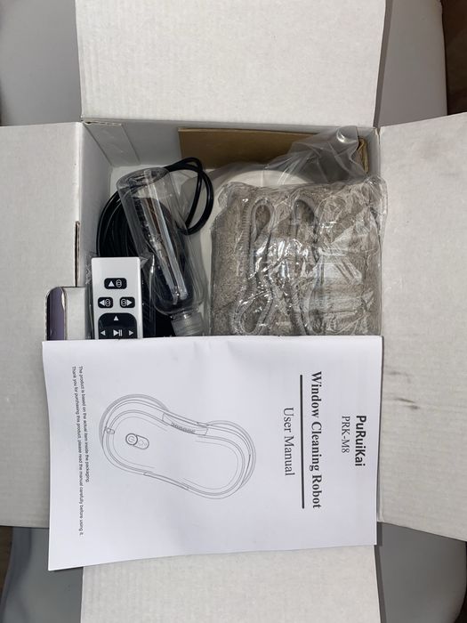 Robot de spalat geamuri PuRuiKai  M8 plus lavete extra