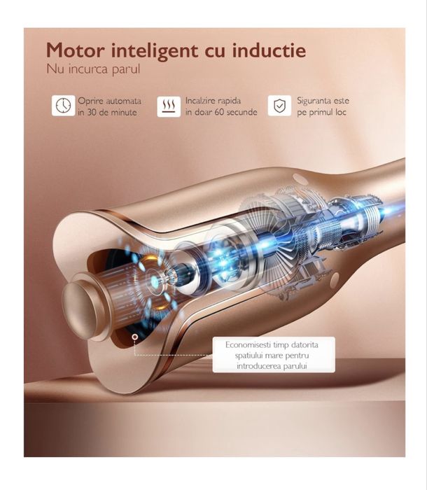 Ondulator automat CurlMaster Pro, ceramic, 4 setari temperatura