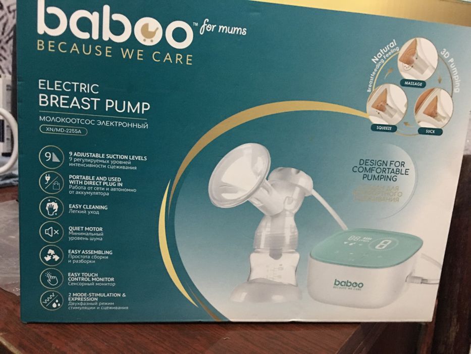 Молокоотсос «Baboo” электрический с сенсорным монитором