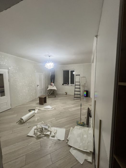 Евро ремонт обой , шпаклевка