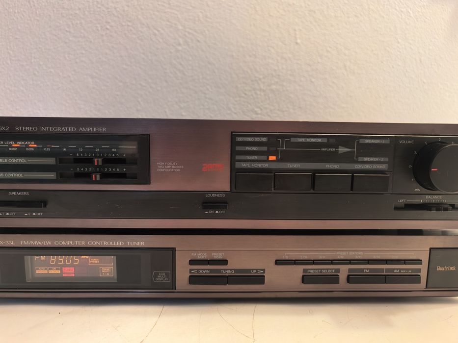 Amplificator JVC RX 150BK si A GX2B deck TD W10XG tuner  FX 33LBK