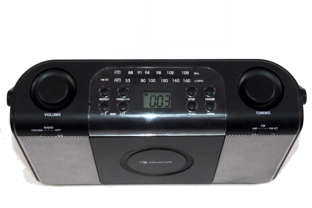 AUNA Boomtown: Radio, CD MP3, USB player, AUX, Made in Germany, ca NOU