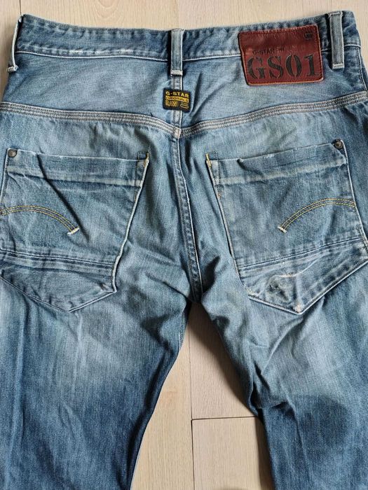 Blugi G-Star RAW Arc 3D style faded blue wash, Size 31x32