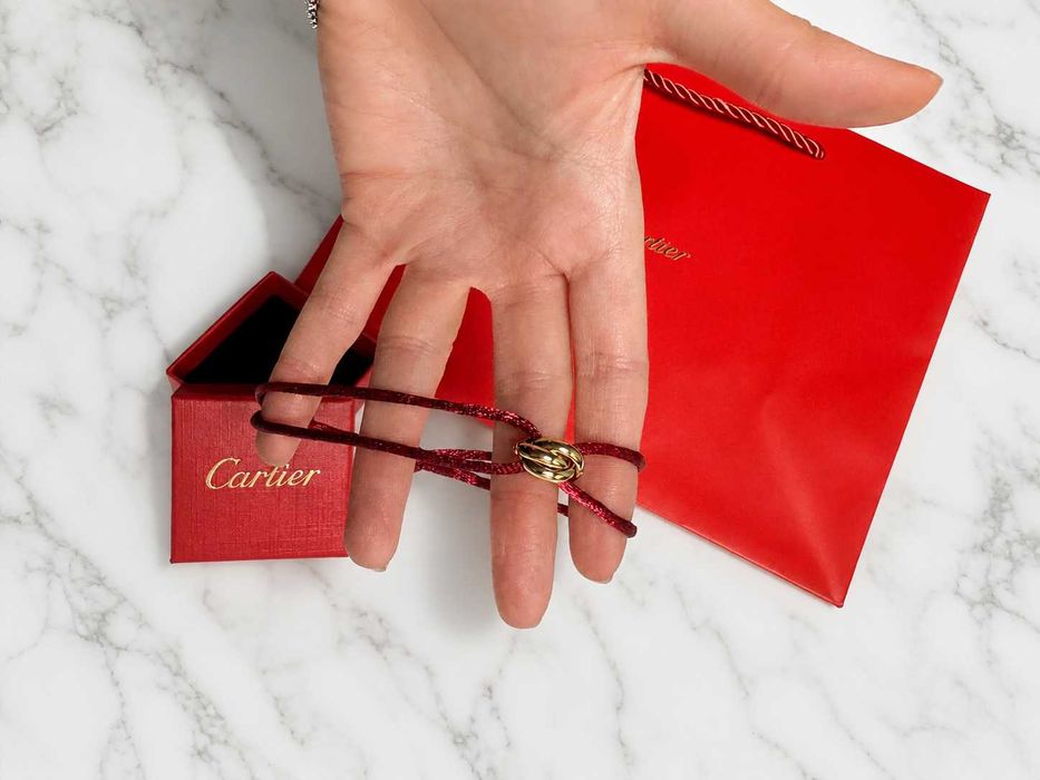 картие гривна унисекс против уроки нова с кутия и торба cartier