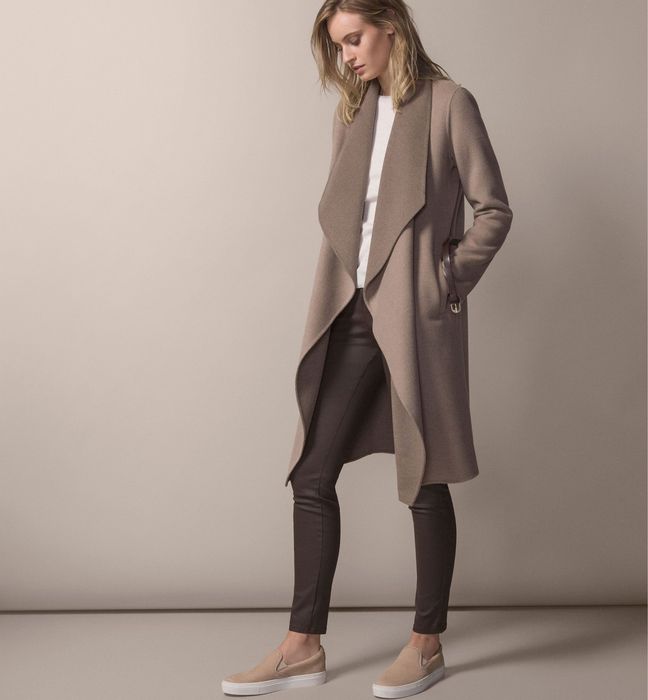 Massimo Dutti пальто на запах размер S