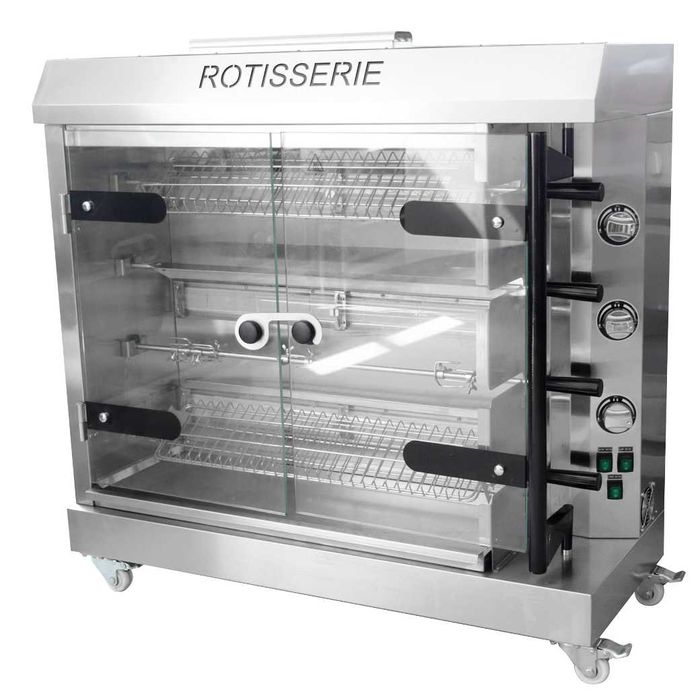 Гриль для кур на 4 вертела KJL-4E. Аппарат куры-гриль. Премиум класса