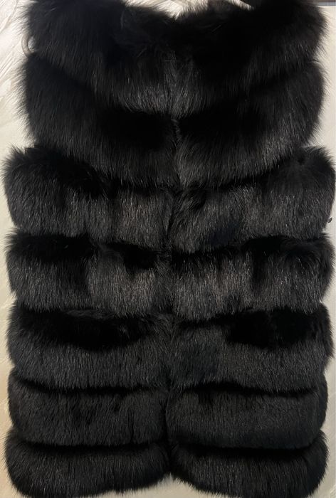 Черен елек от лисица