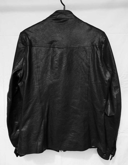 Мъжко кожено яке от естествена кожа в черен цвят