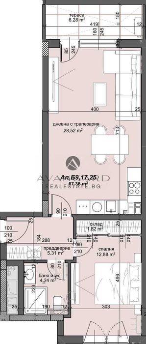 Продава се Двустаен апартамент в Пловдив, Тракия - 80 кв.м за 1393 €/кв.м - Снимка #2