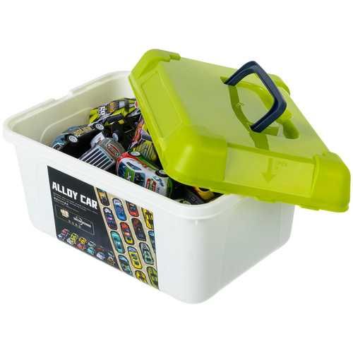 Комплект колички в куфар – 50 броя с pull-back механизъм