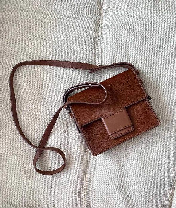 Винтидж кожена чанта Massimo Dutti 150лв