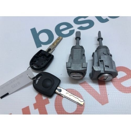 Set yale Skoda Fabia 6Y 202007, Octavia 1U 192010; Vw Golf 4 192006, Polo 9N 202009; Beetle 192010, Bora, Fox 20, Lupo 192005; Transporter T5 202015, Seat Arosa 192004; 2 buc. butuc usa cu cheie stg. si