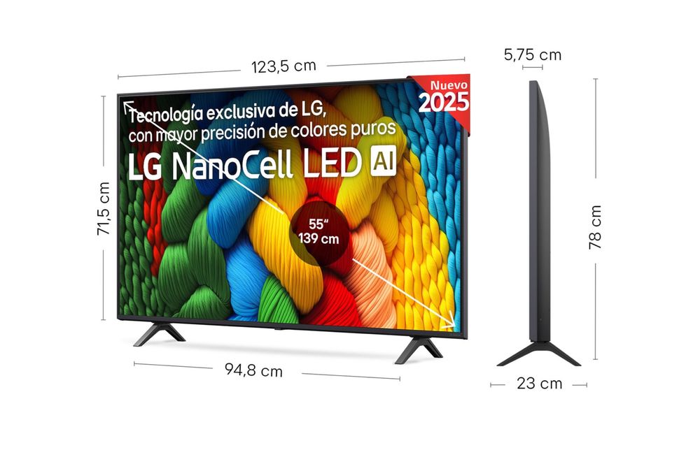 Телевизор LG 55NANO80A6B     New 2025
